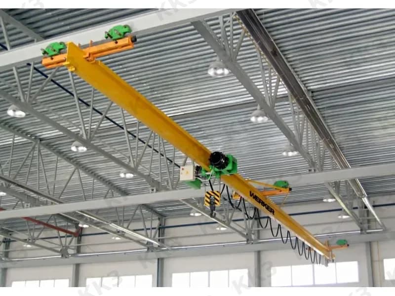 Кран мостовой подвесной двухпролётный