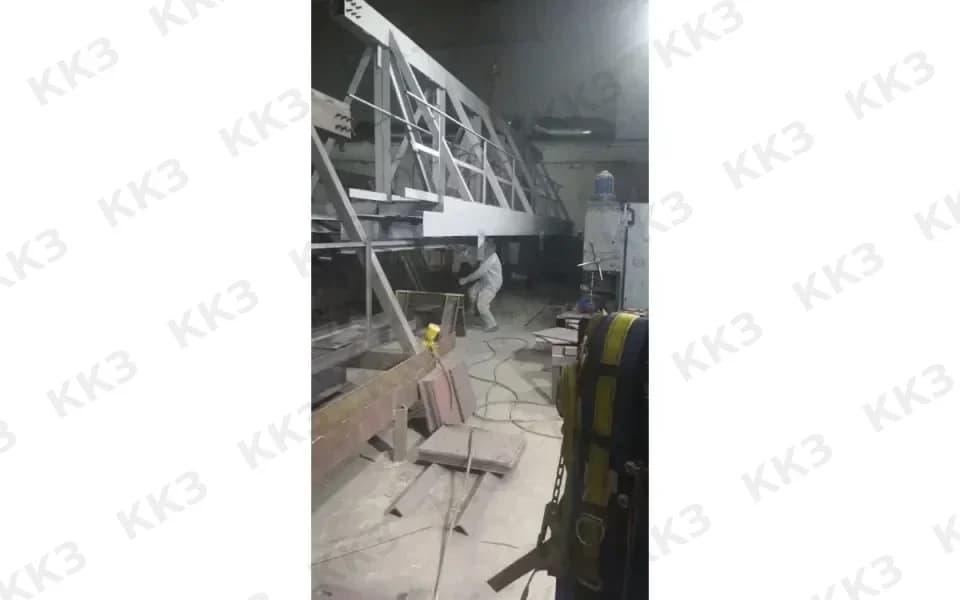 Сборка козлового крана