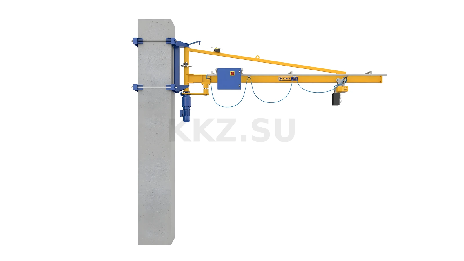 Кран консольный настенный