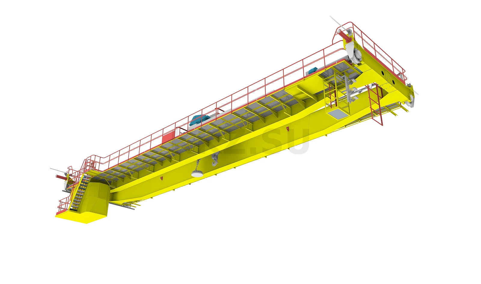 Кран мостовой подвесной двухбалочный