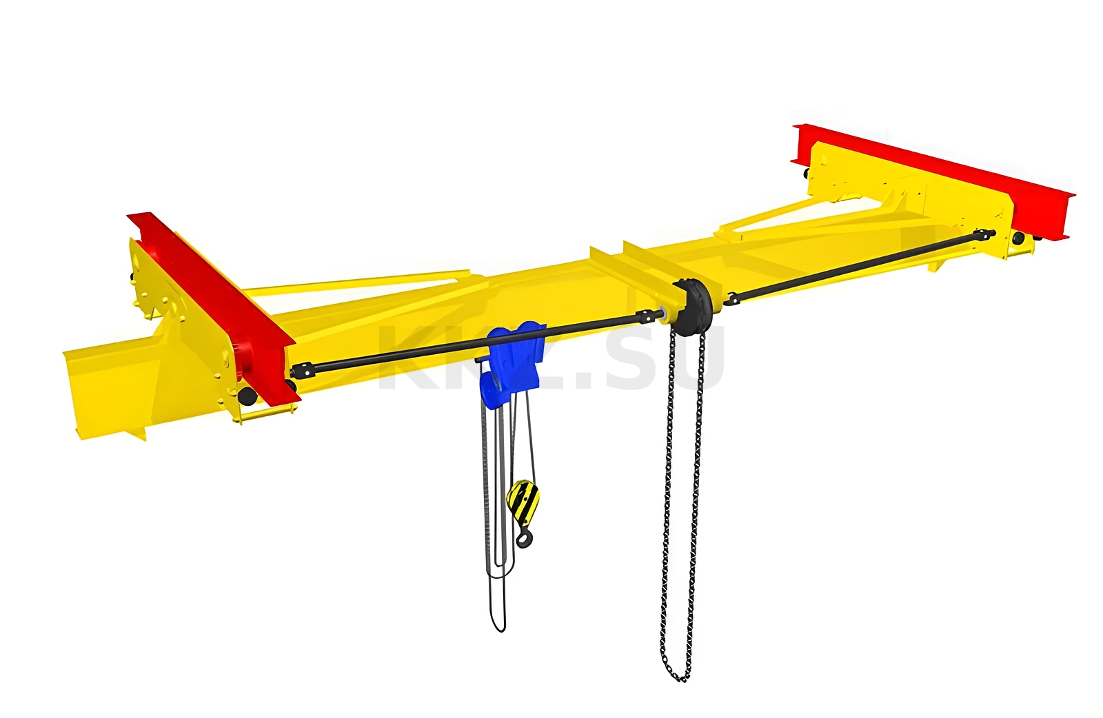 Кран мостовой подвесной ручной