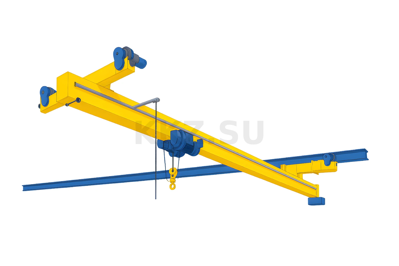 Кран мостовой подвесной однобалочный коробчатый